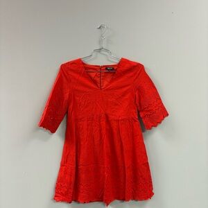 Madewell Vibrant Red Blouse